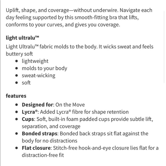 NWT Lululemon Take Shape Bra 34C - Picture 7 of 9